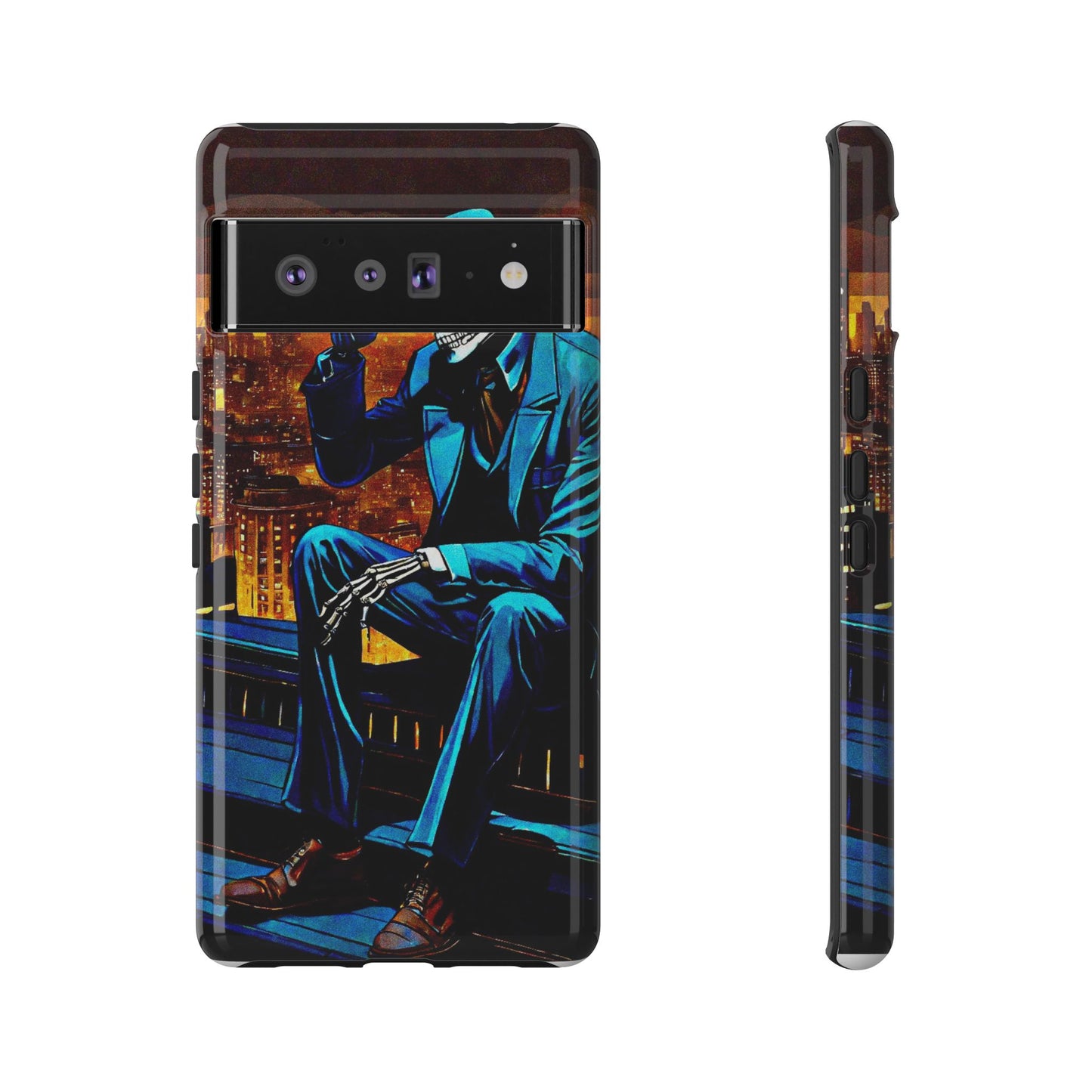 "Night On the Ton" Urban Skeleton Tough Case Stylish Phone Protection for Trendsetters