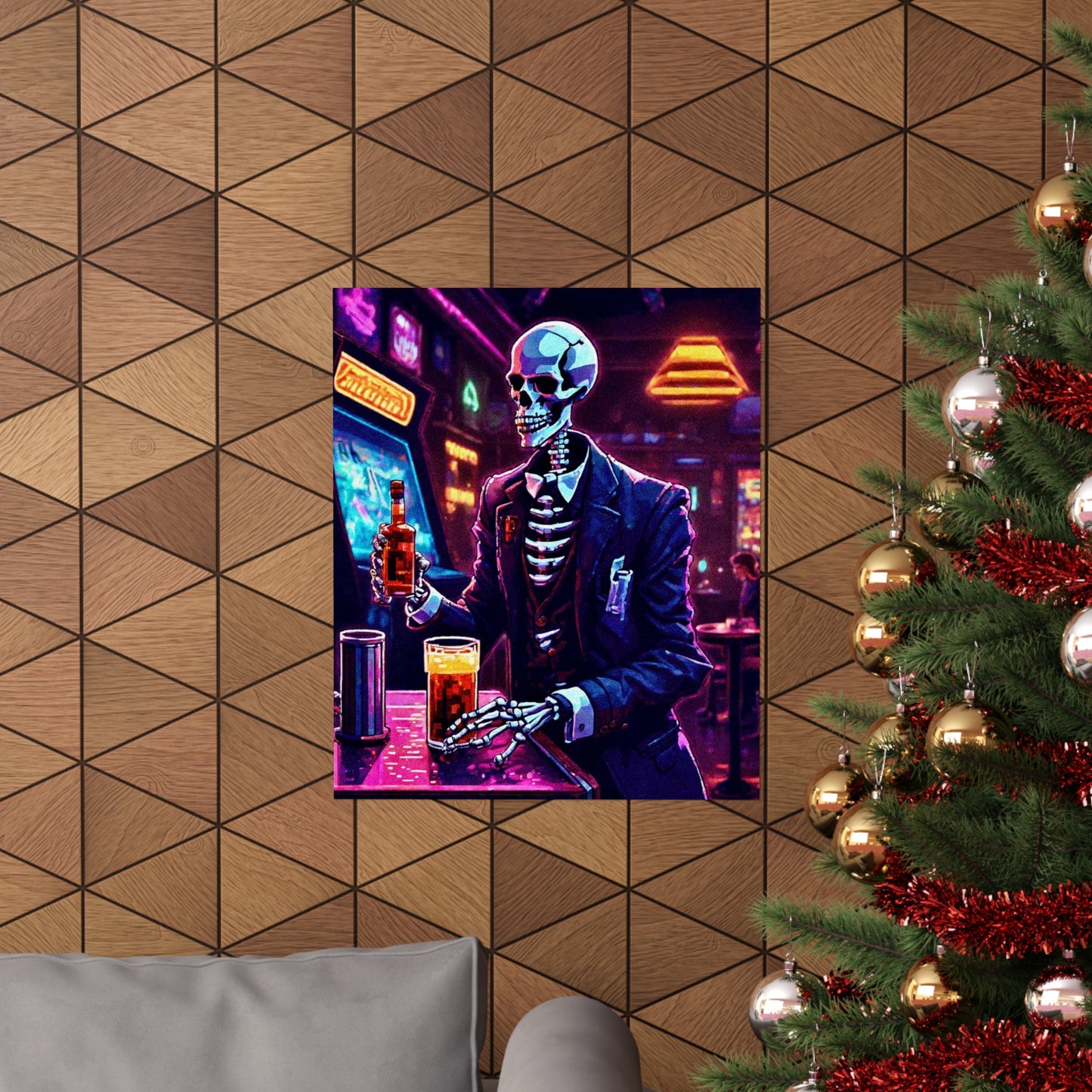 Booze, Bonez, and arcades Posters