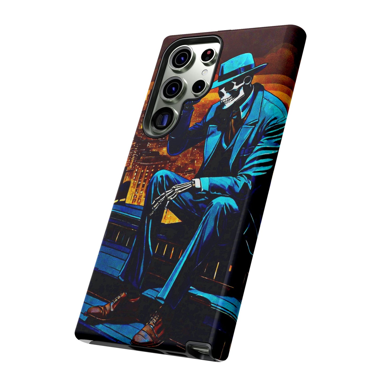 "Night On the Ton" Urban Skeleton Tough Case Stylish Phone Protection for Trendsetters