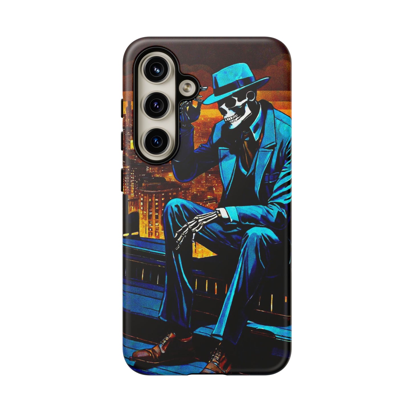 "Night On the Ton" Urban Skeleton Tough Case Stylish Phone Protection for Trendsetters