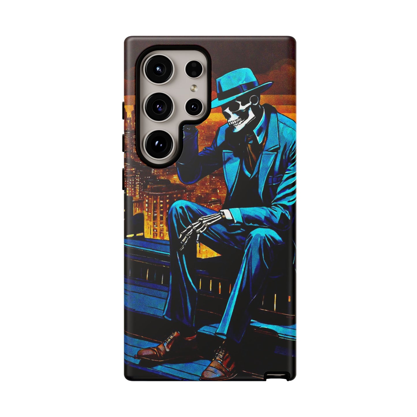 "Night On the Ton" Urban Skeleton Tough Case Stylish Phone Protection for Trendsetters