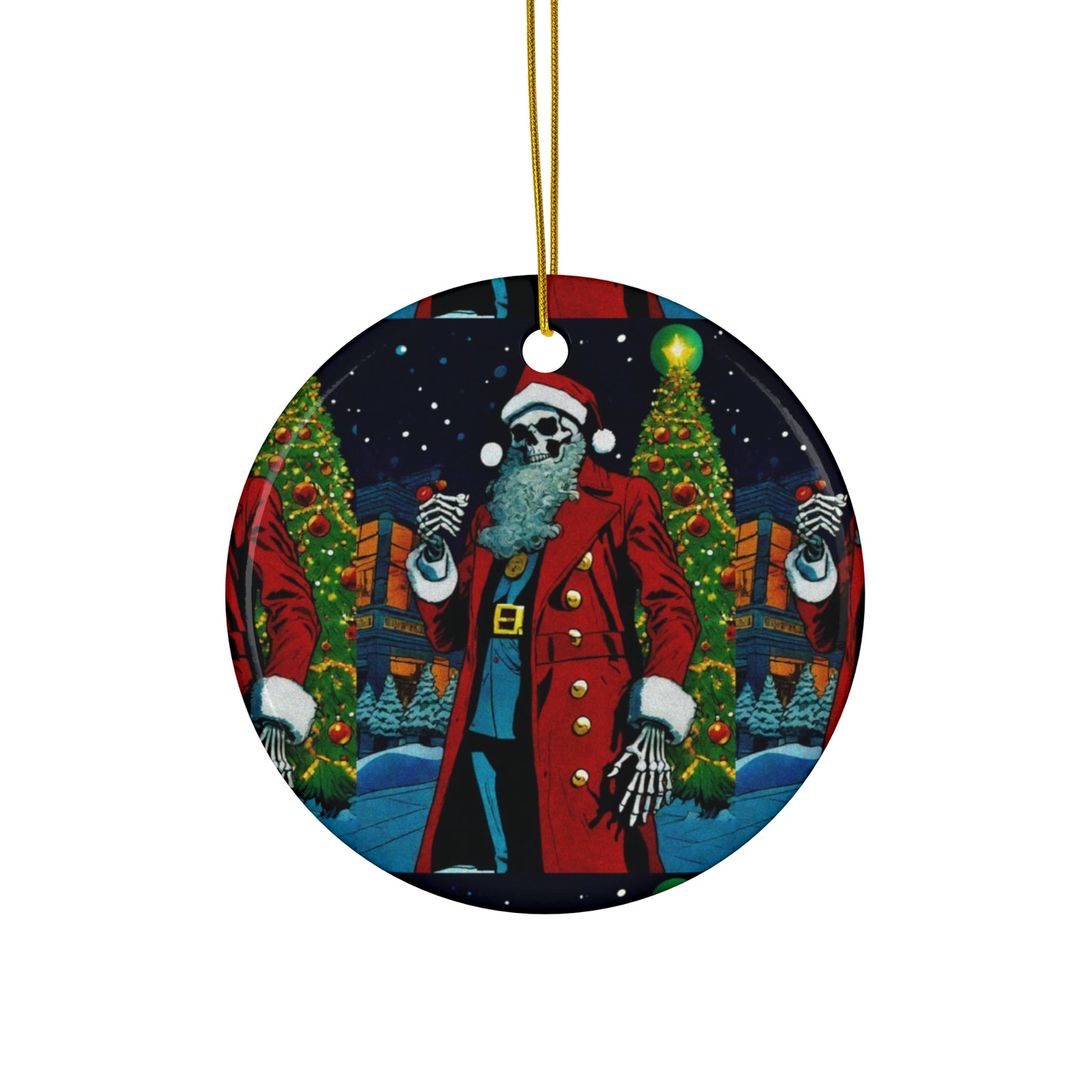 "Merry Christmas Mr.Bonez !" Ceramic Ornament