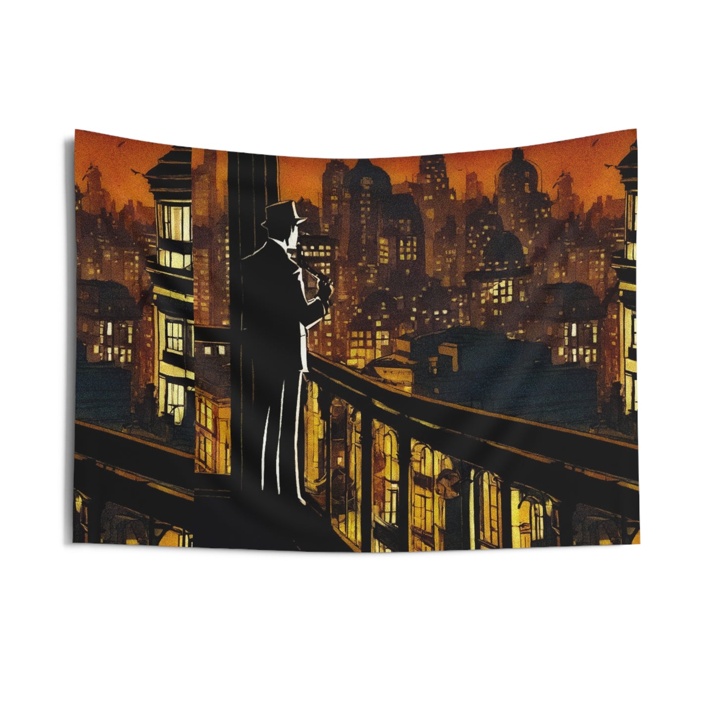 "Welcome To Tormented City" Indoor Wall Tapestries