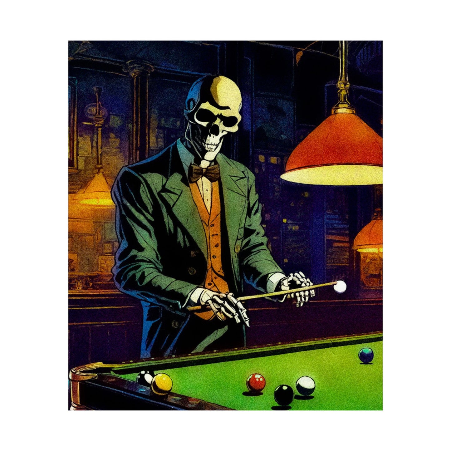 "Mr.Bonez's Jazz Bar (pool)" Matte Vertical Posters