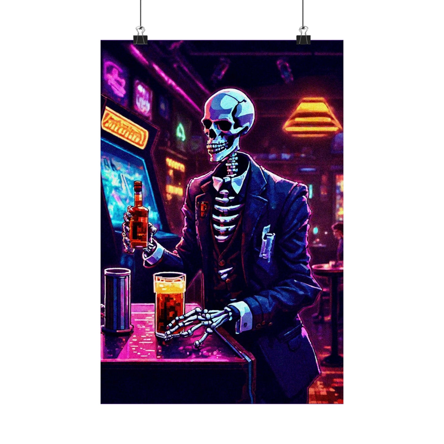 Booze, Bonez, and arcades Posters