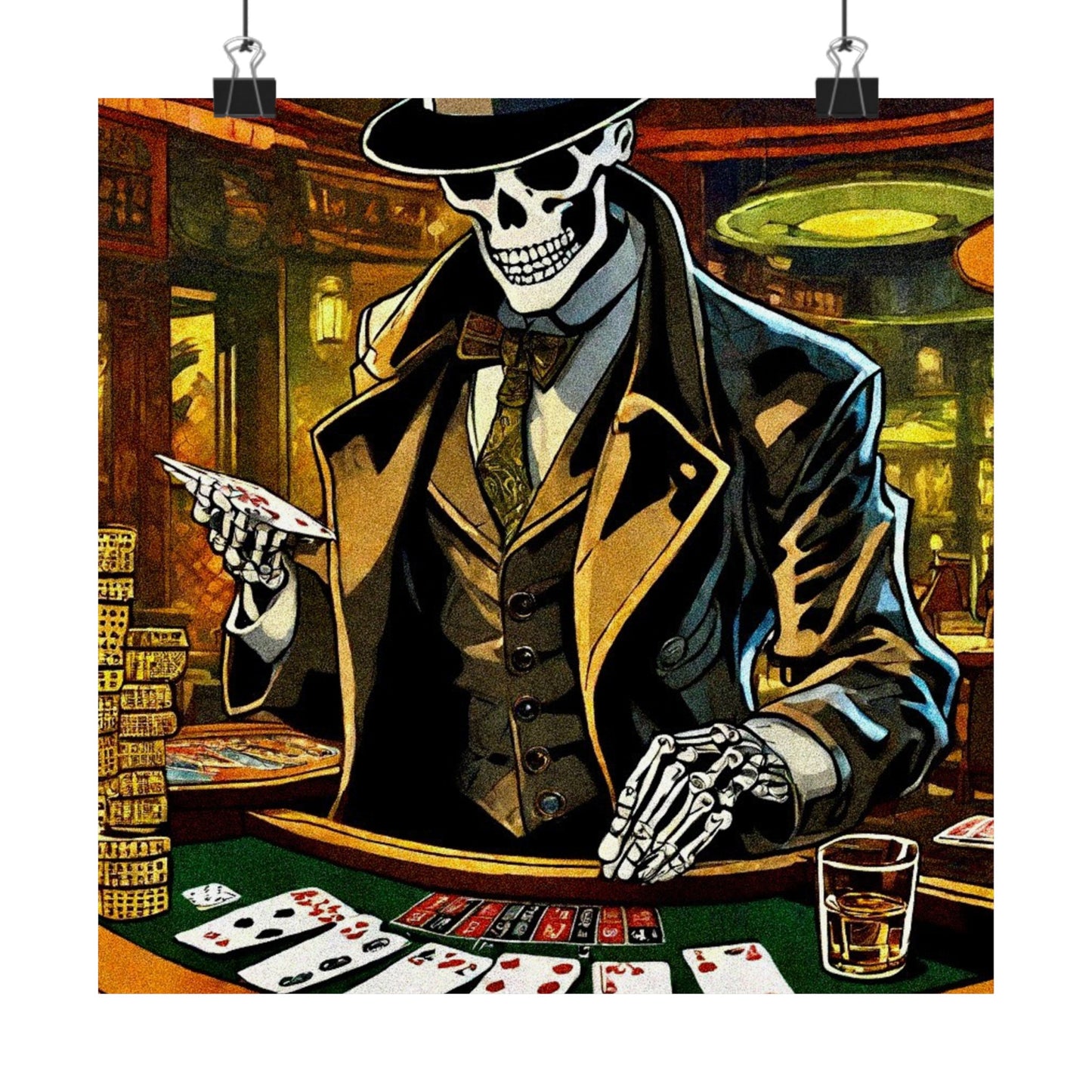 Gambling with Mr.Bones Posters