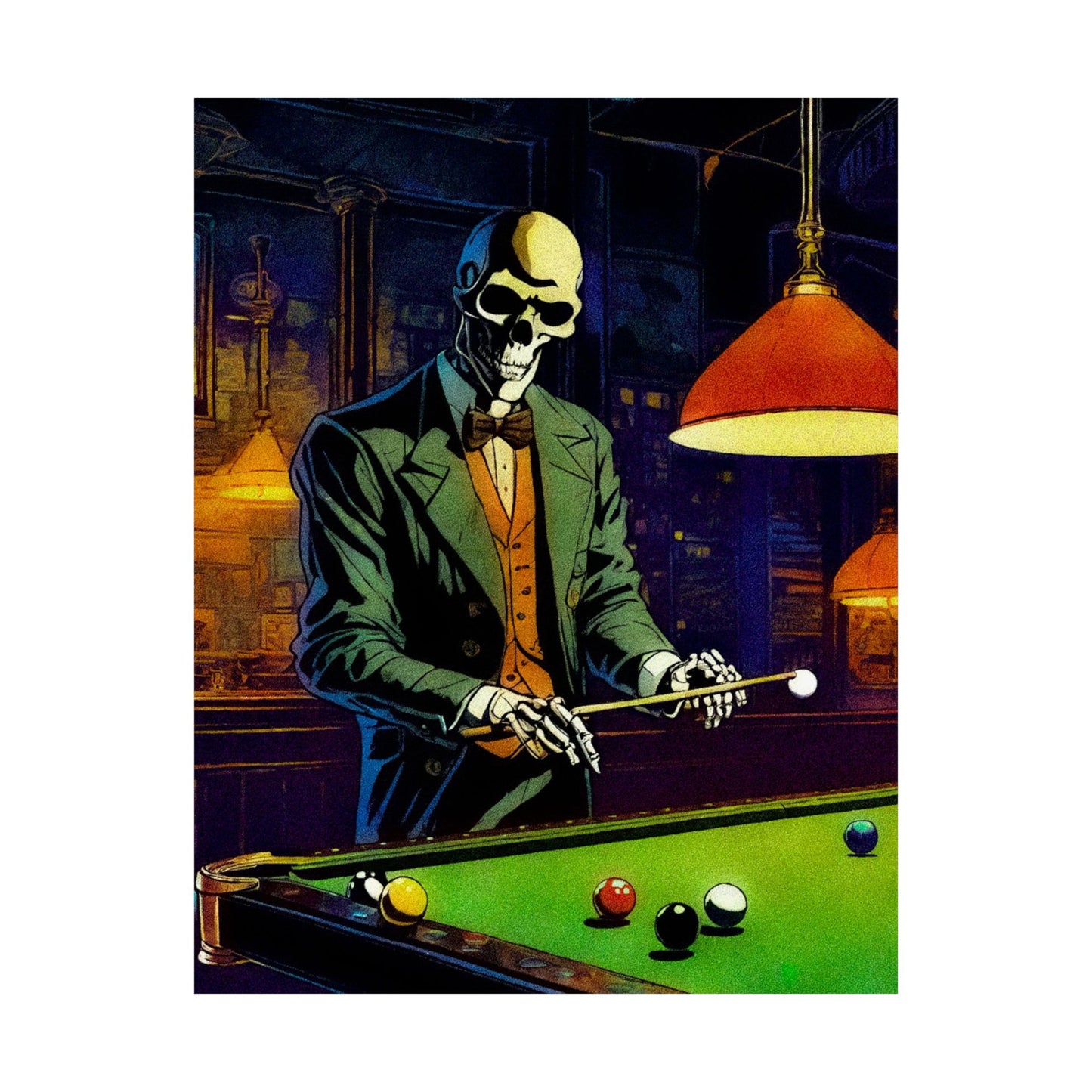 "Mr.Bonez's Jazz Bar (pool)" Matte Vertical Posters