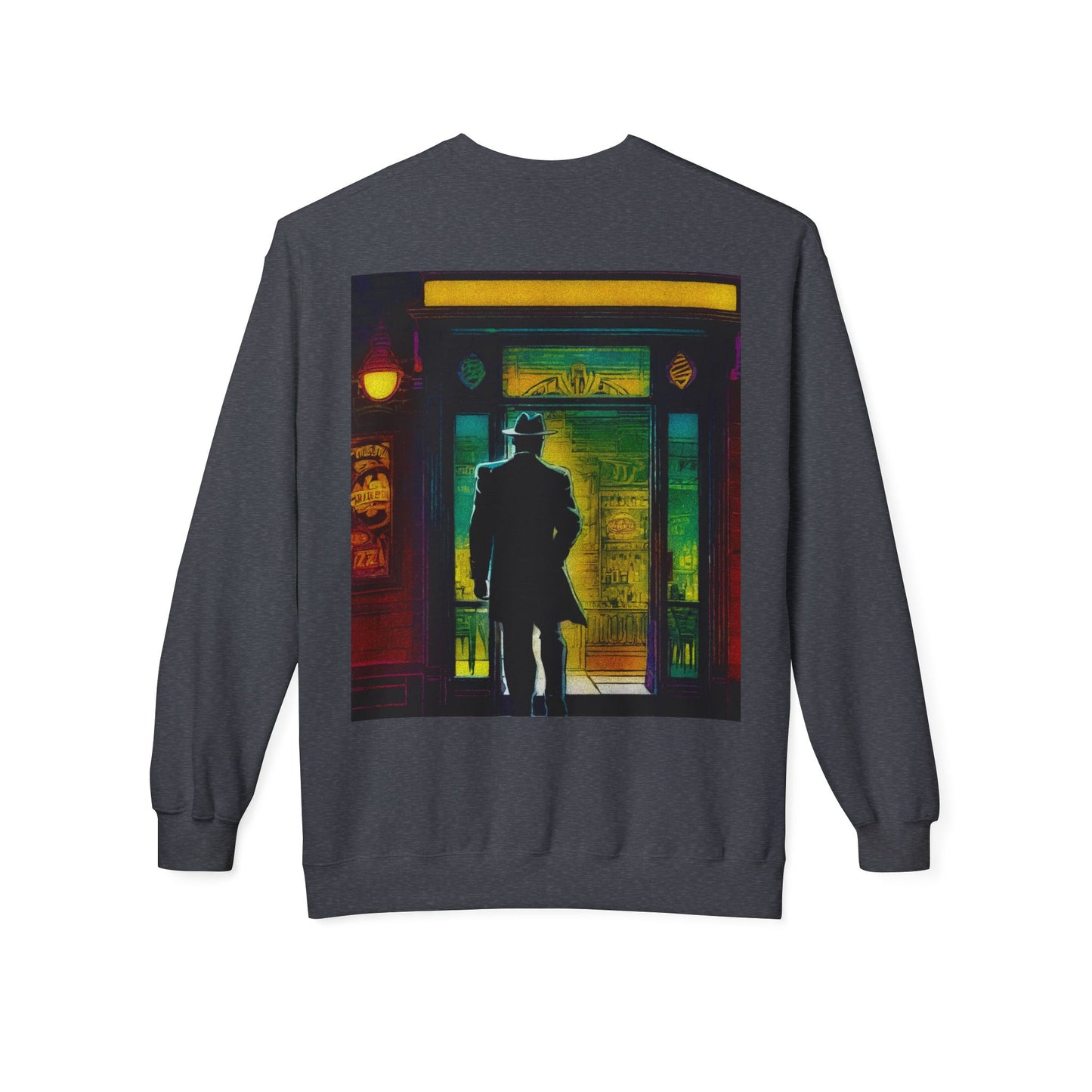 "Monday Nights" Vintage Jazz Bar Crewneck Sweatshirt - Unisex Midweight Fleece