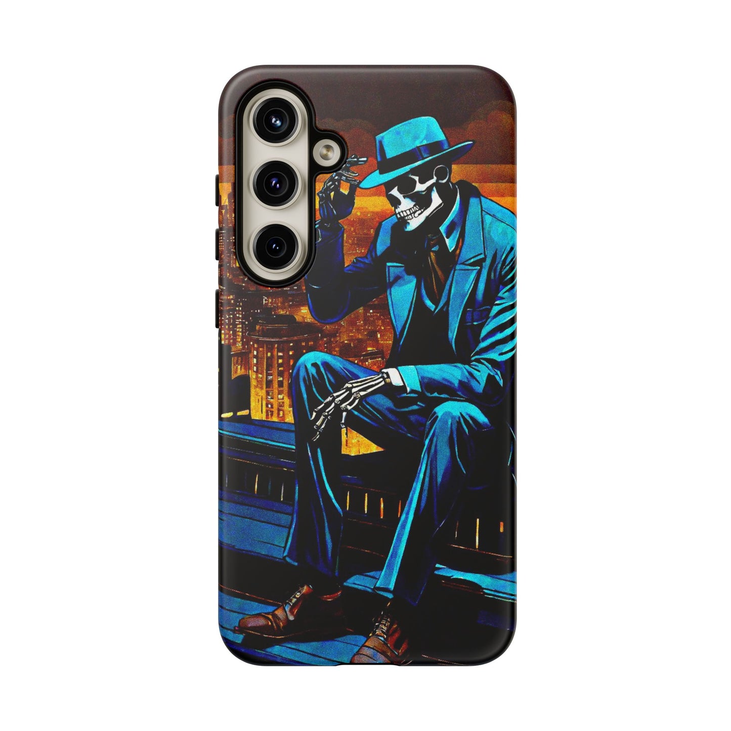 "Night On the Ton" Urban Skeleton Tough Case Stylish Phone Protection for Trendsetters