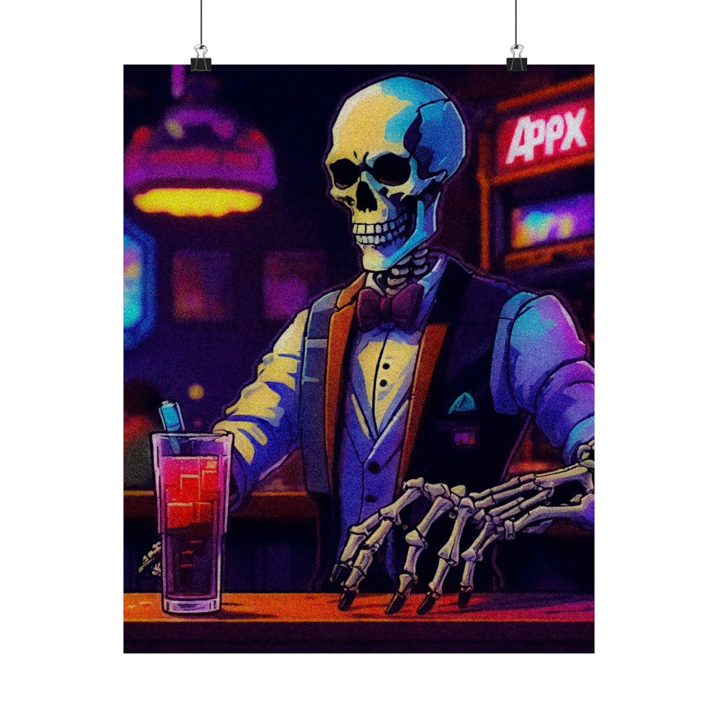 "Bonez behind the Bar" Poster