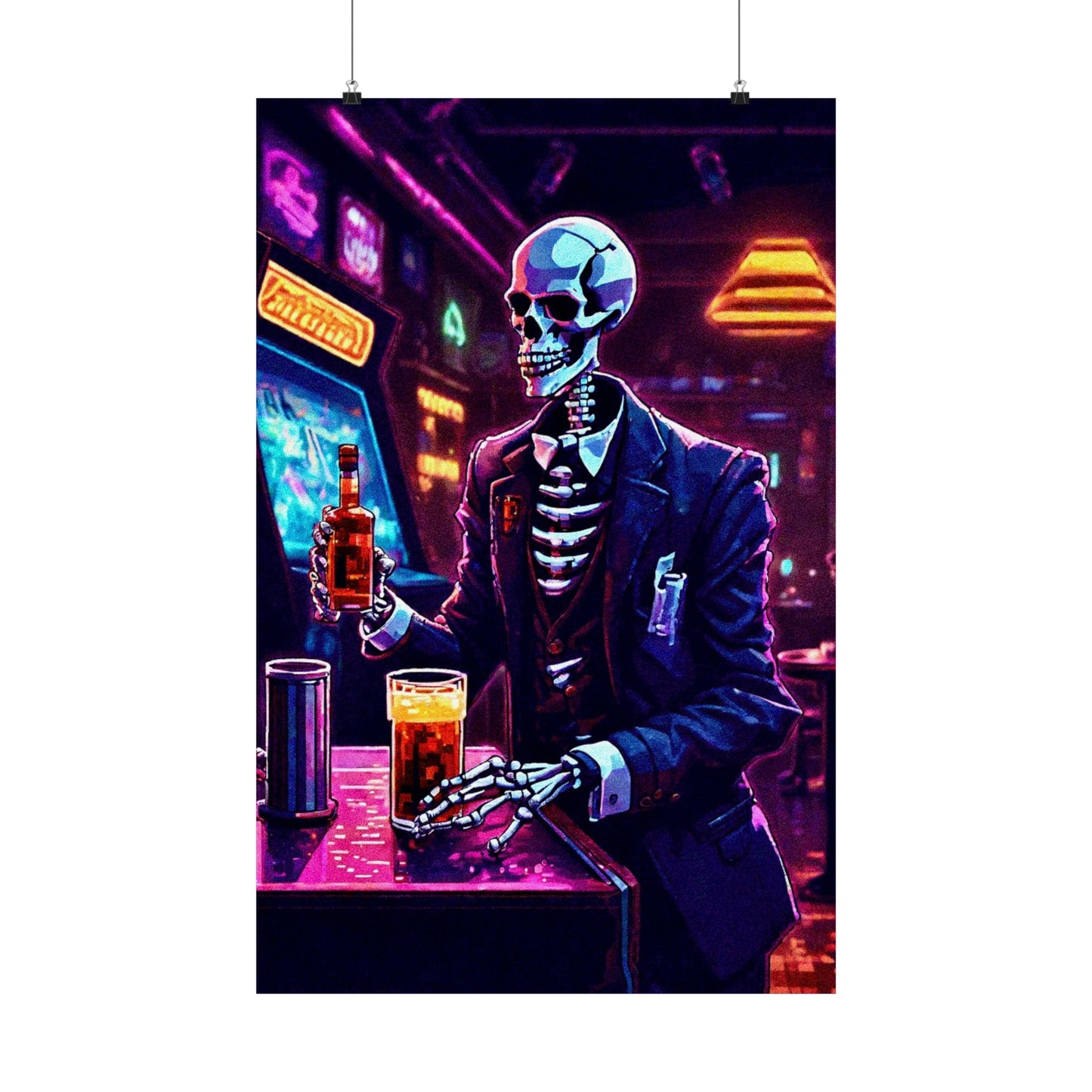 Booze, Bonez, and arcades Posters