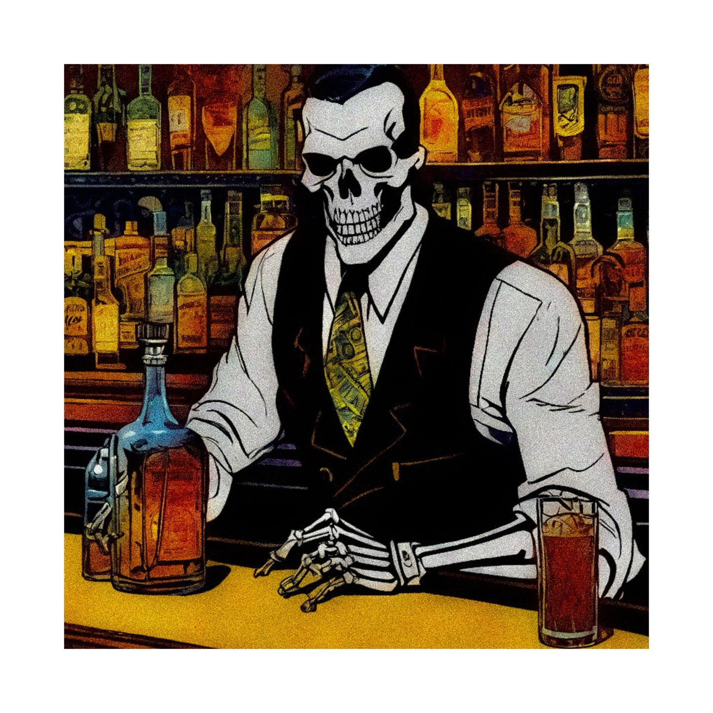 "Bartender Bonez" Matte Vertical Posters