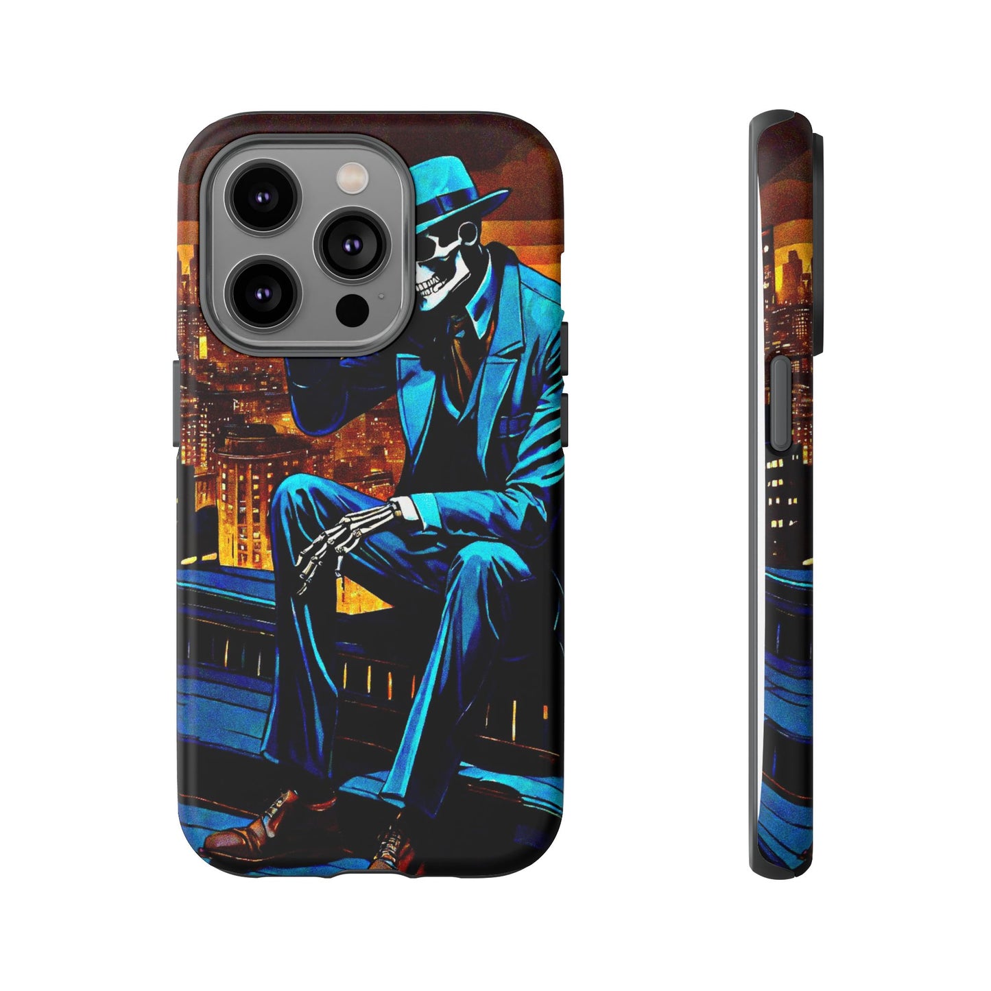 "Night On the Ton" Urban Skeleton Tough Case Stylish Phone Protection for Trendsetters