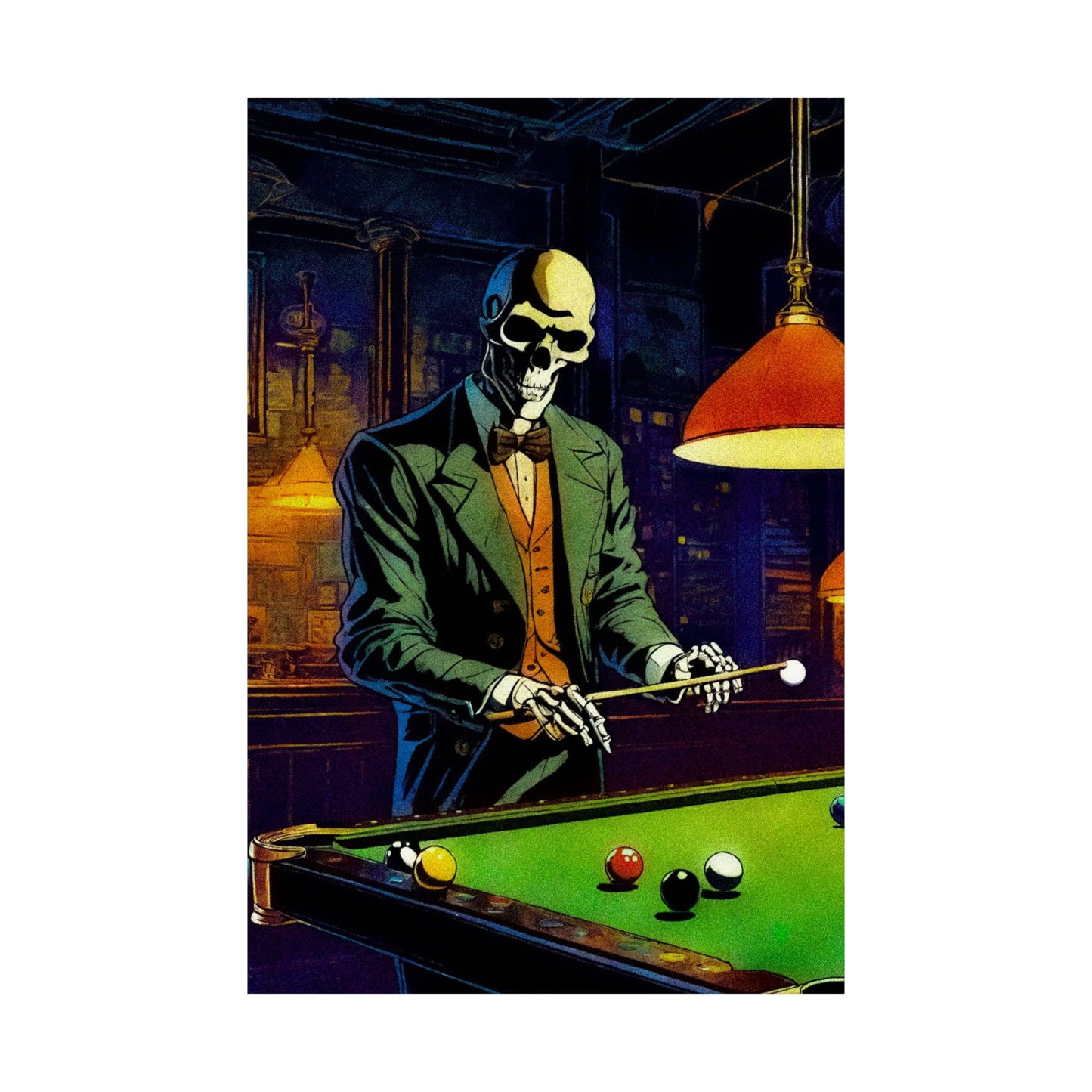 "Mr.Bonez's Jazz Bar (pool)" Matte Vertical Posters