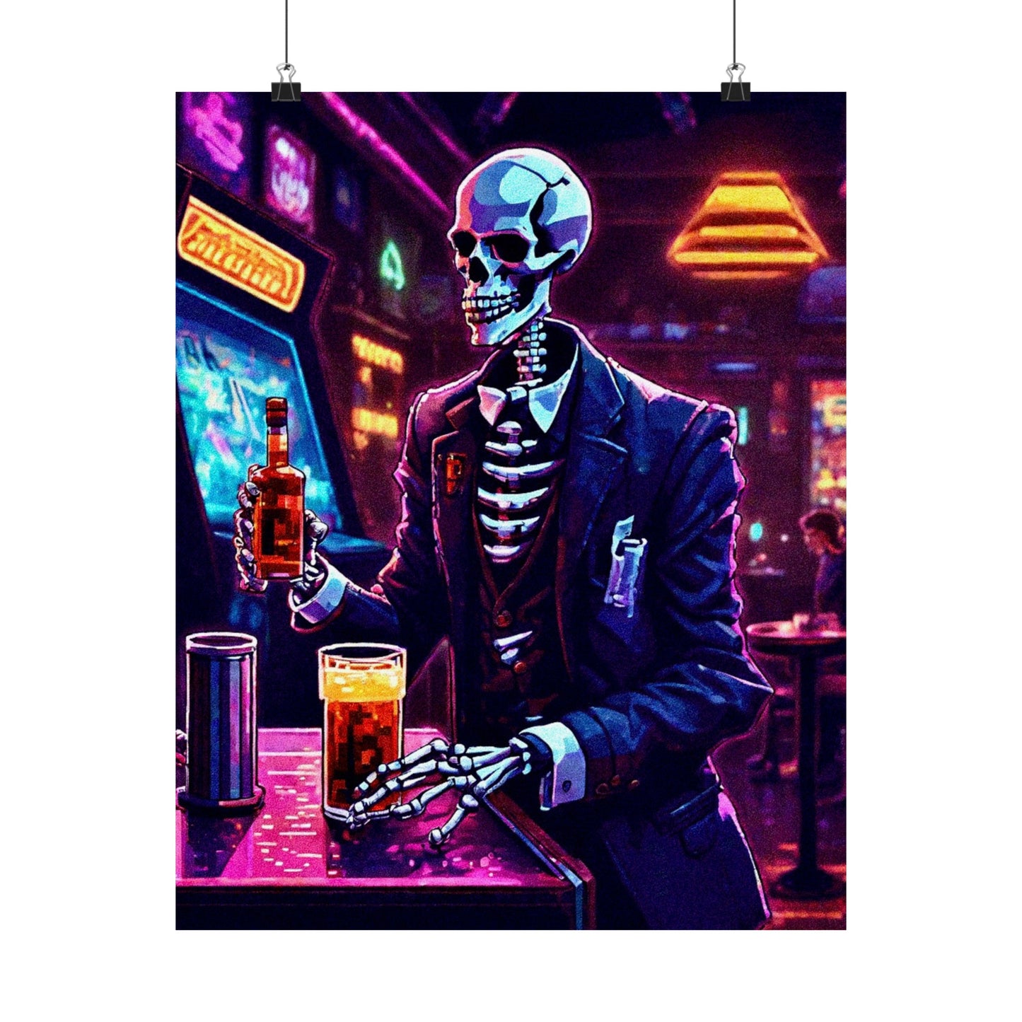 Booze, Bonez, and arcades Posters