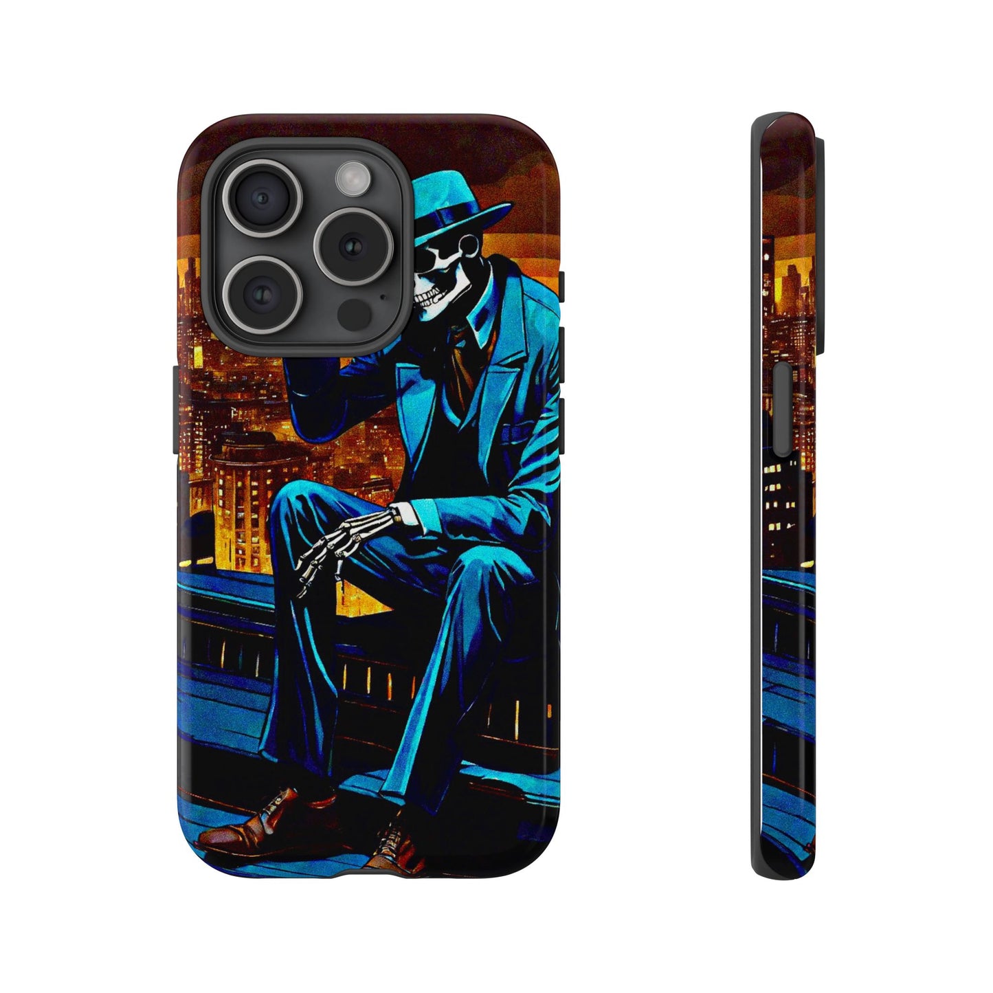 "Night On the Ton" Urban Skeleton Tough Case Stylish Phone Protection for Trendsetters