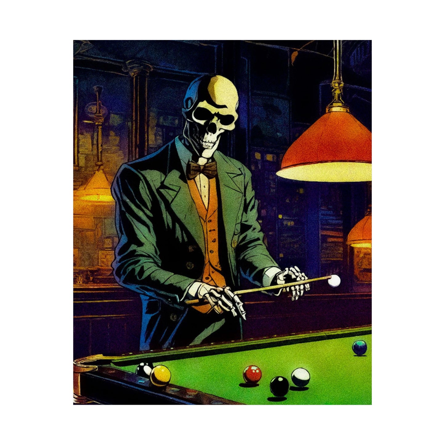 "Mr.Bonez's Jazz Bar (pool)" Matte Vertical Posters