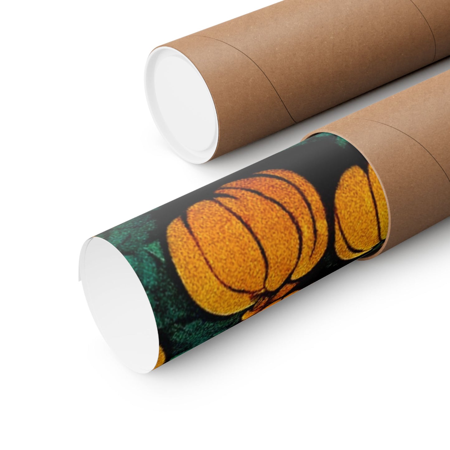 "Tormented Stroll through the pumpkin patch" Matte Vertical Posters