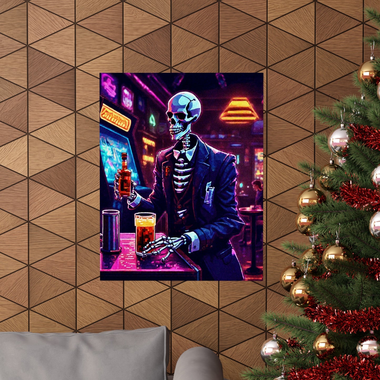 Booze, Bonez, and arcades Posters