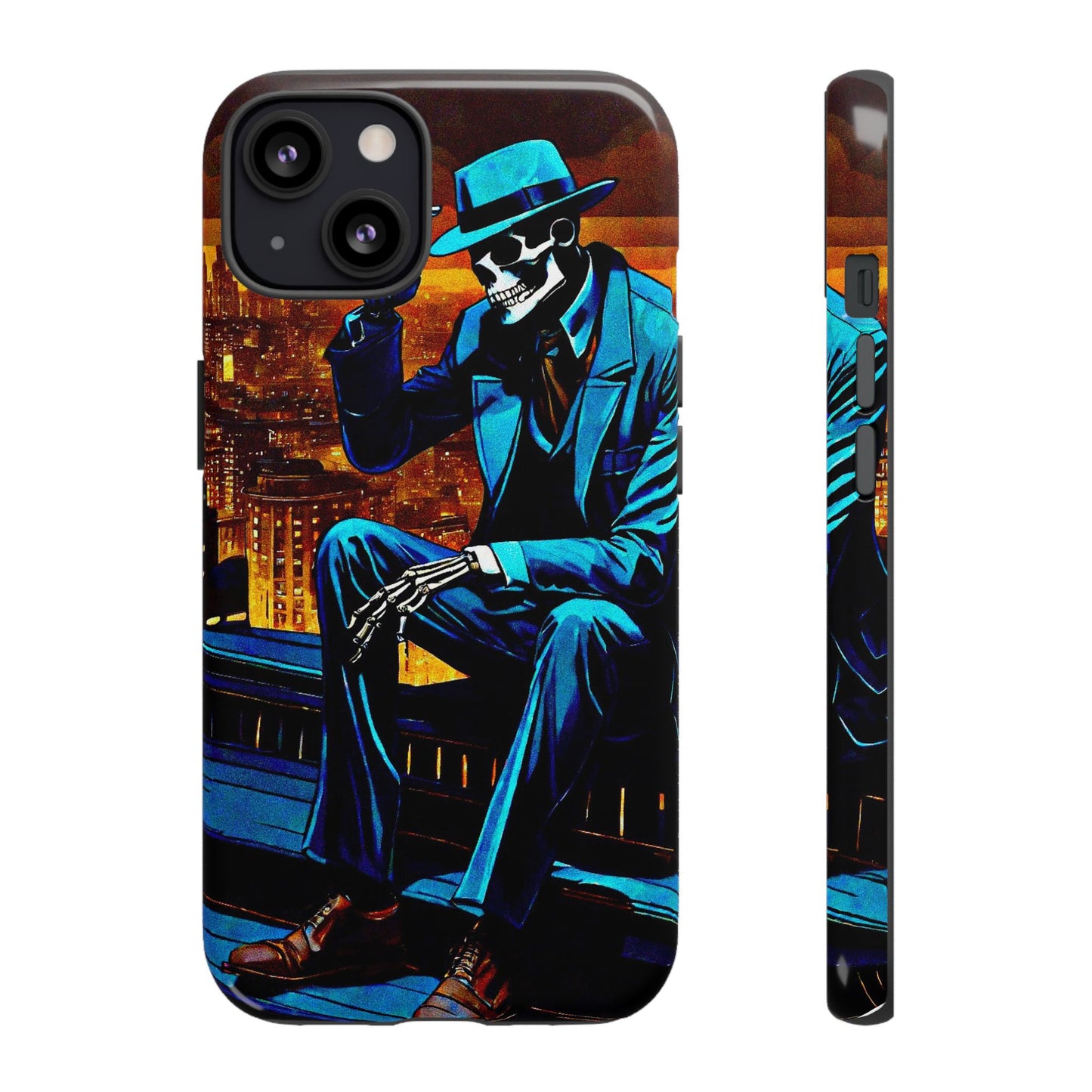 "Night On the Ton" Urban Skeleton Tough Case Stylish Phone Protection for Trendsetters