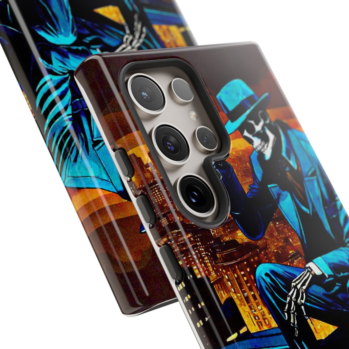 "Night On the Ton" Urban Skeleton Tough Case Stylish Phone Protection for Trendsetters