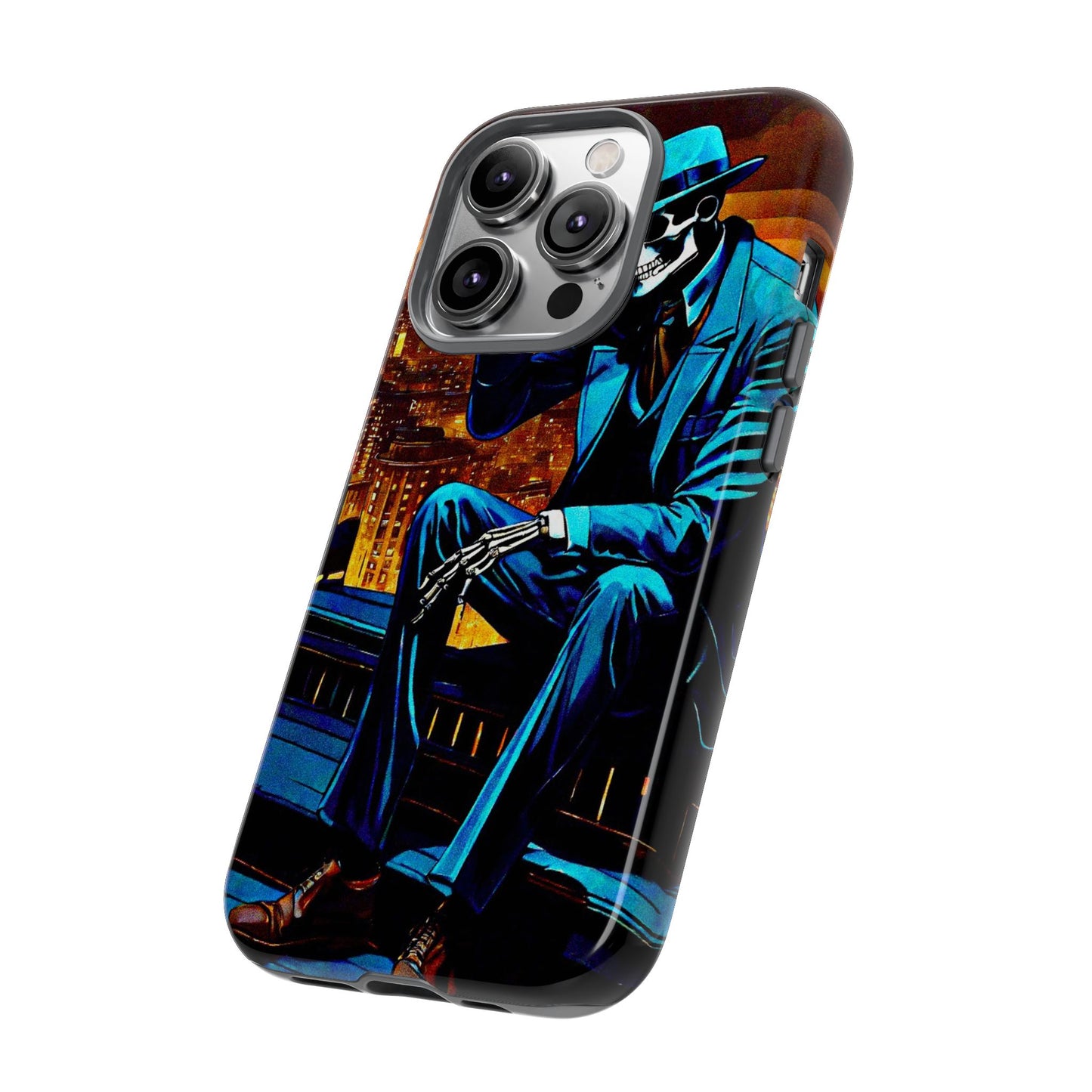 "Night On the Ton" Urban Skeleton Tough Case Stylish Phone Protection for Trendsetters