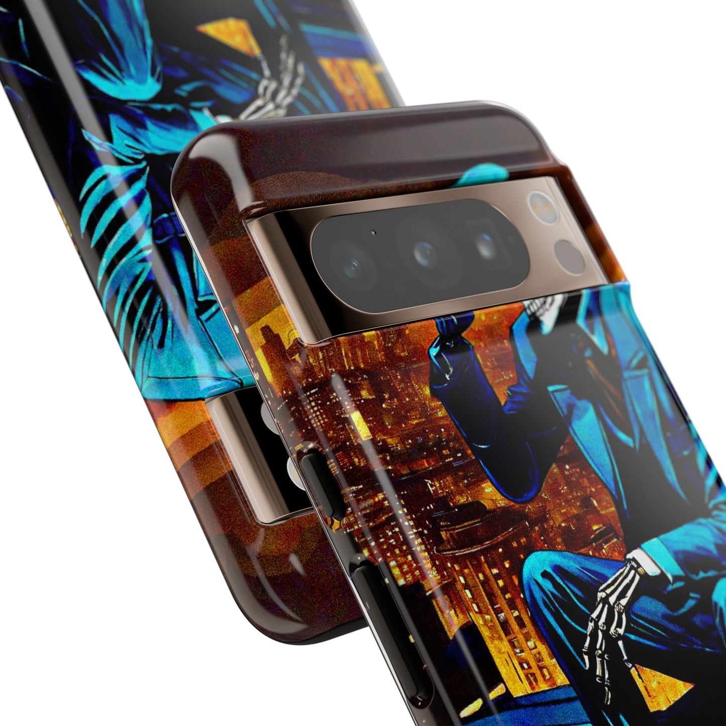 "Night On the Ton" Urban Skeleton Tough Case Stylish Phone Protection for Trendsetters