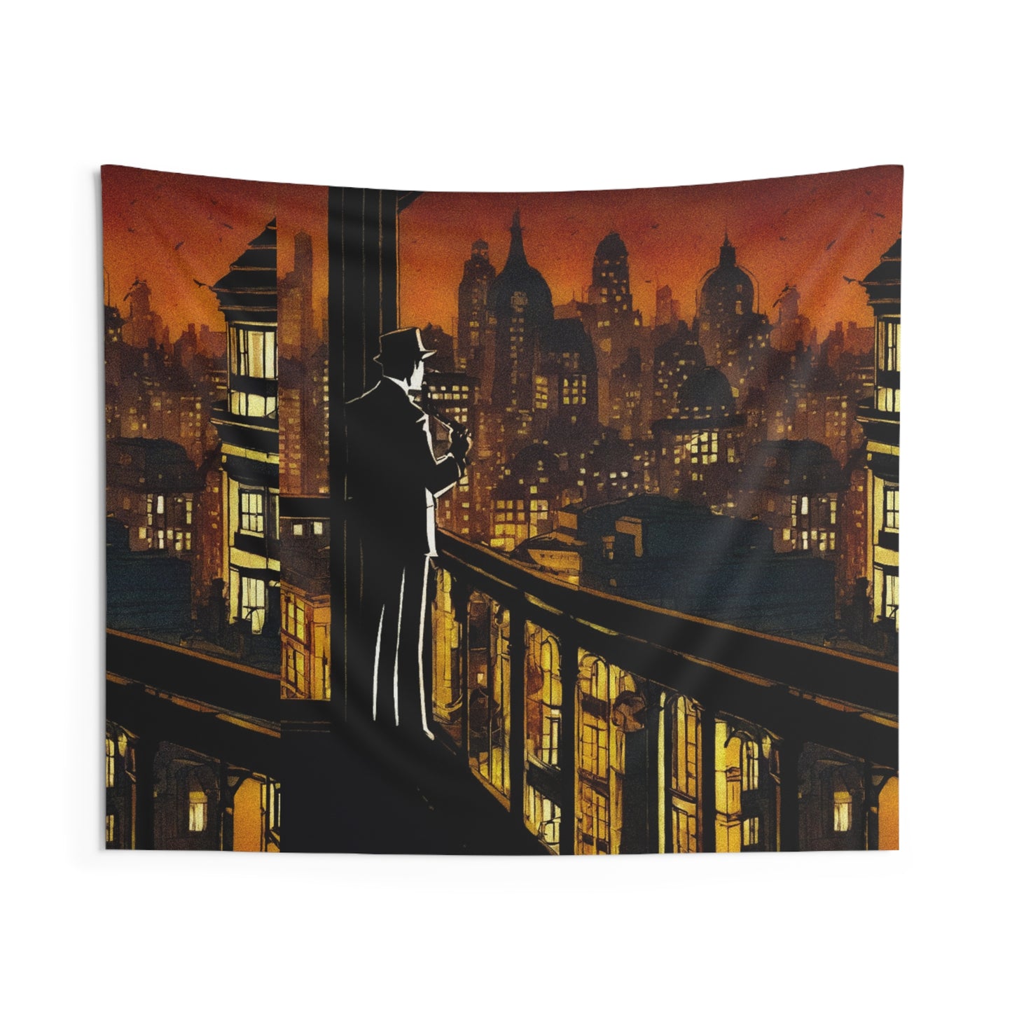 "Welcome To Tormented City" Indoor Wall Tapestries