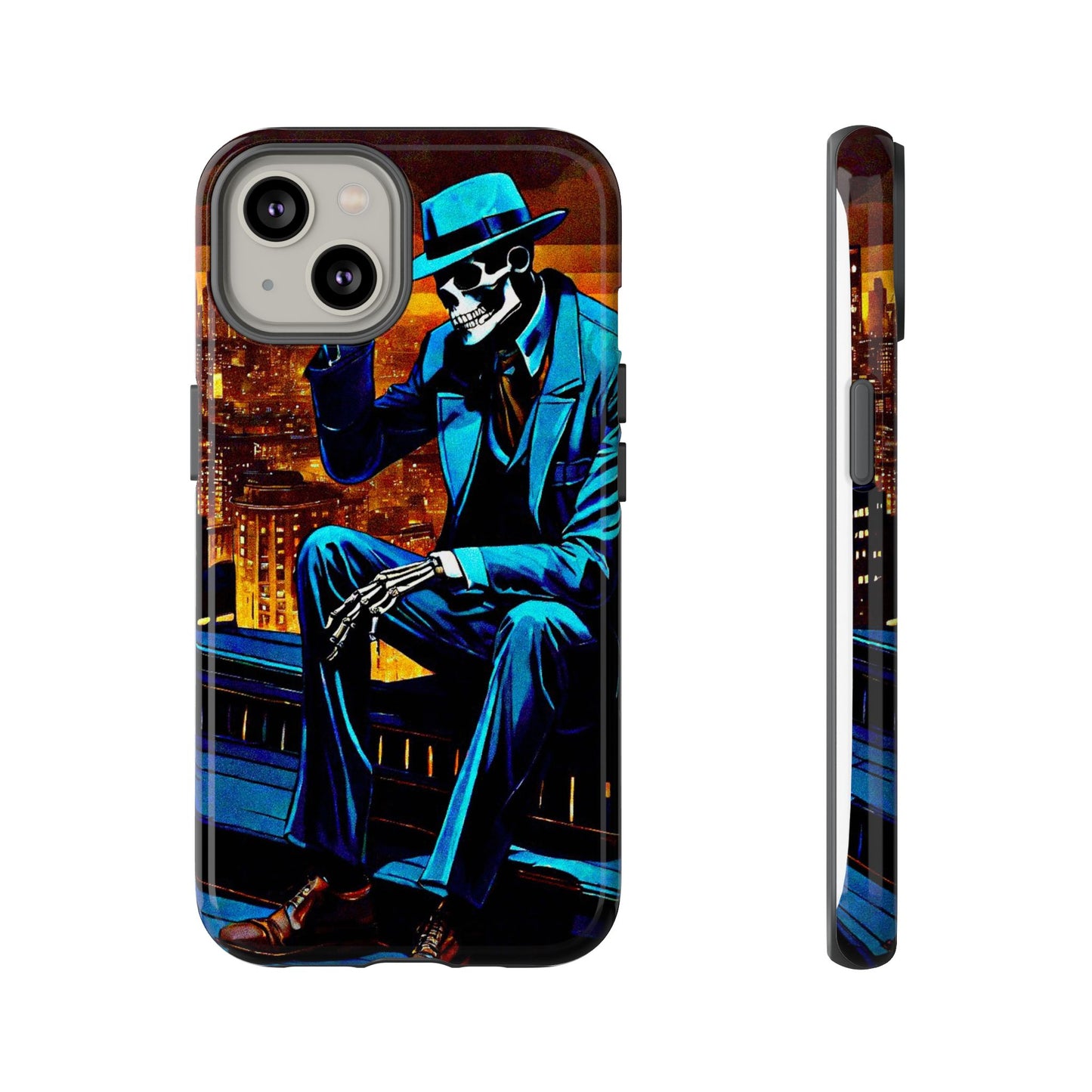 "Night On the Ton" Urban Skeleton Tough Case Stylish Phone Protection for Trendsetters