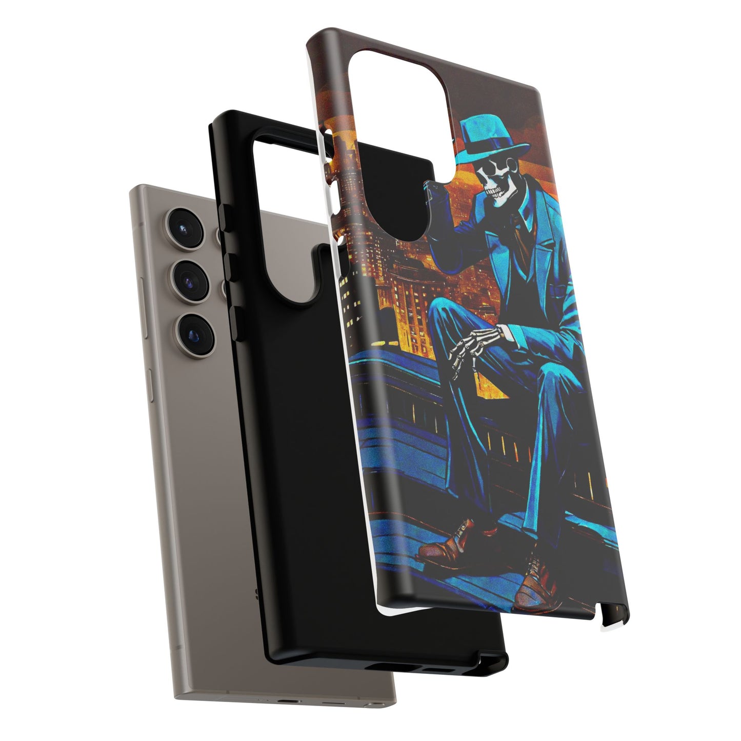 "Night On the Ton" Urban Skeleton Tough Case Stylish Phone Protection for Trendsetters