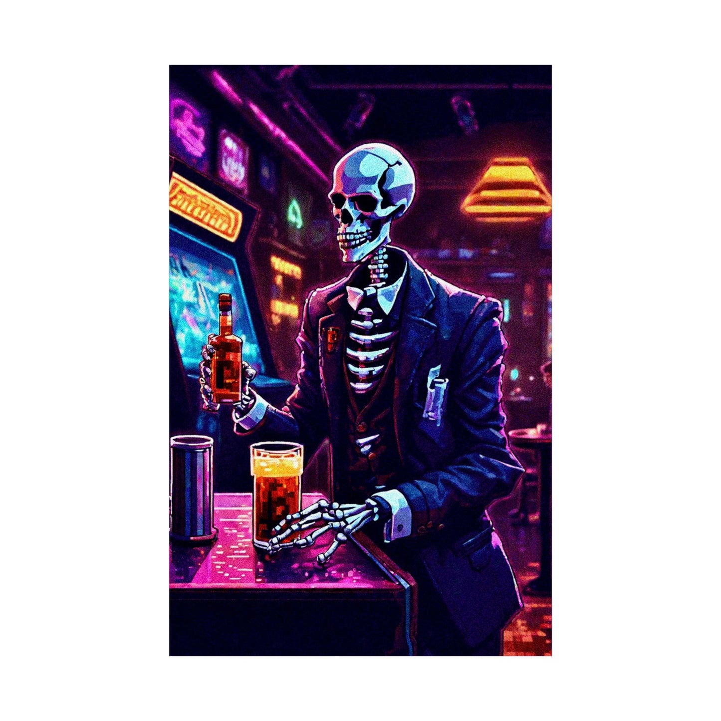 Booze, Bonez, and arcades Posters