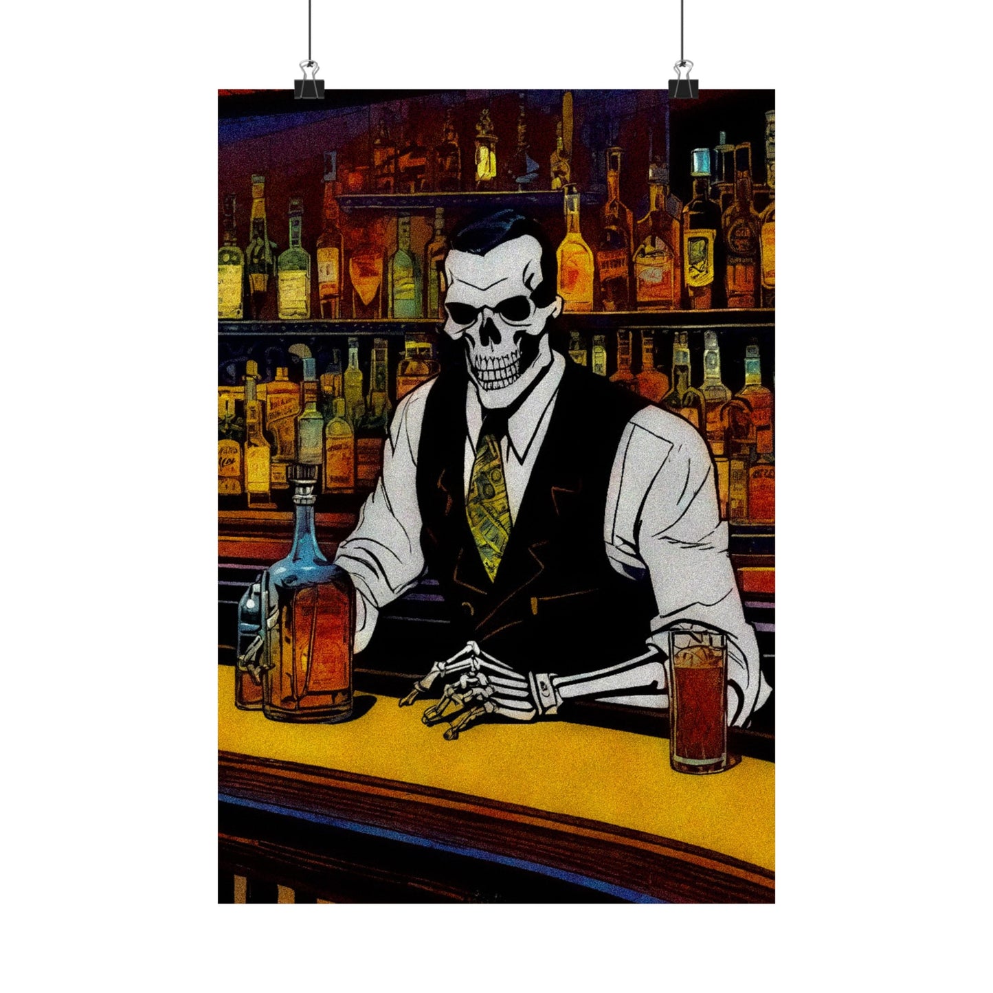 "Bartender Bonez" Matte Vertical Posters