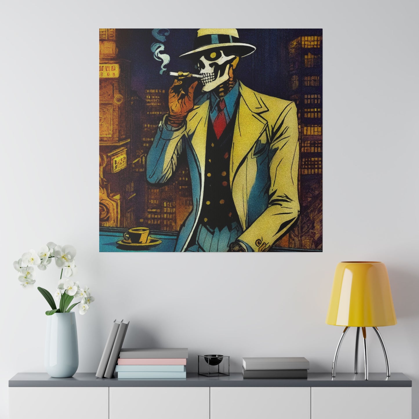 "Midnight Smokes" Matte Canvas, Stretched, 0.75"