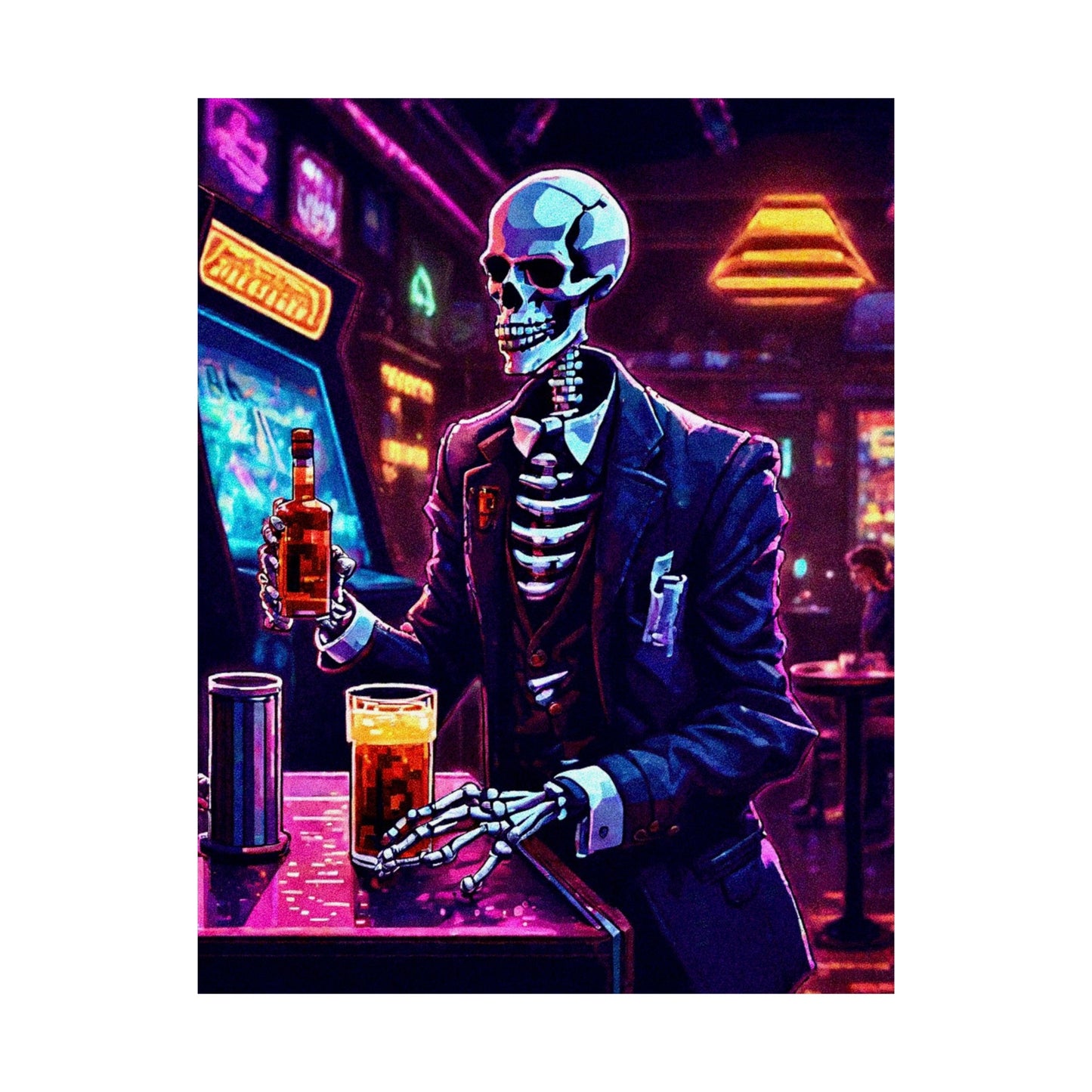 Booze, Bonez, and arcades Posters