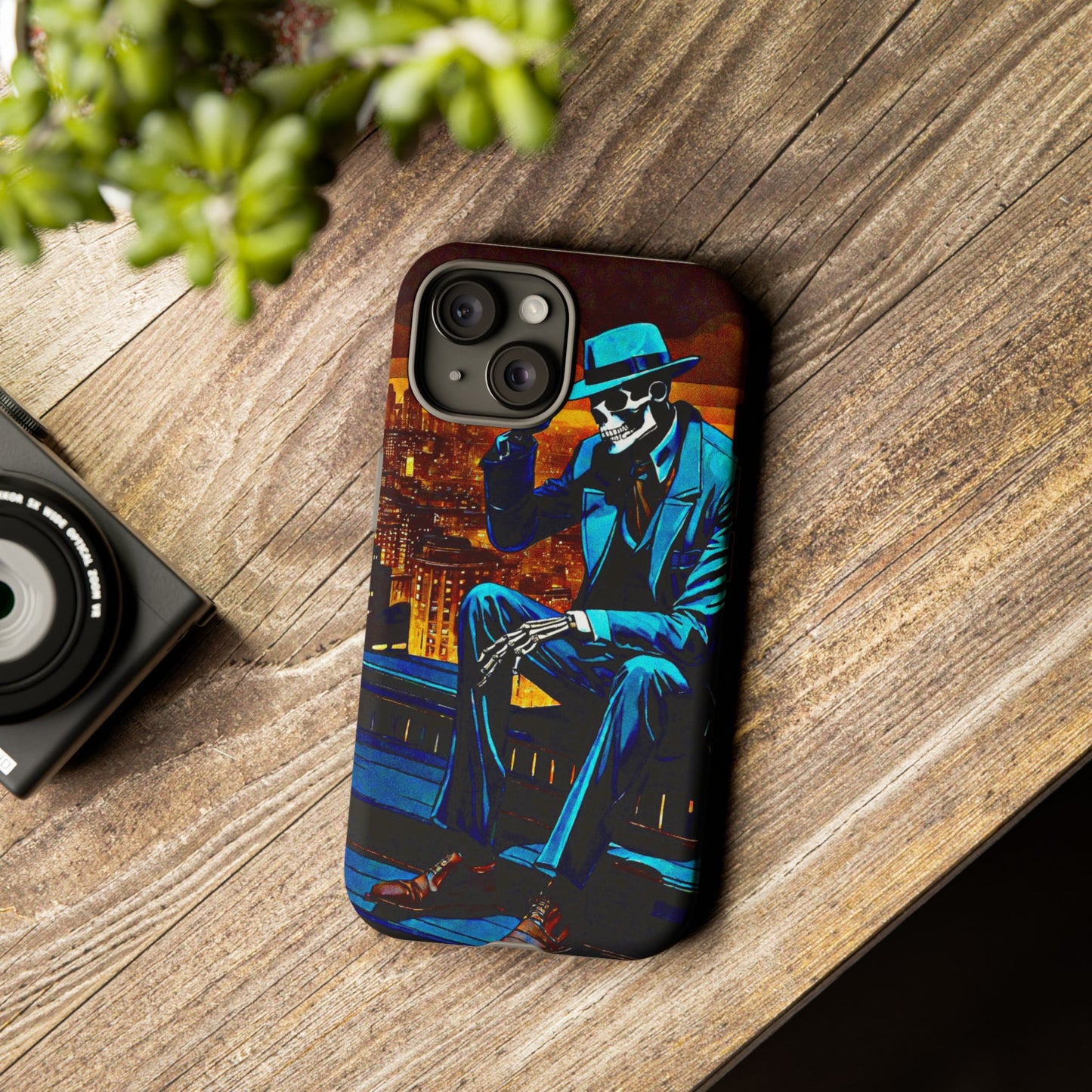 "Night On the Ton" Urban Skeleton Tough Case Stylish Phone Protection for Trendsetters