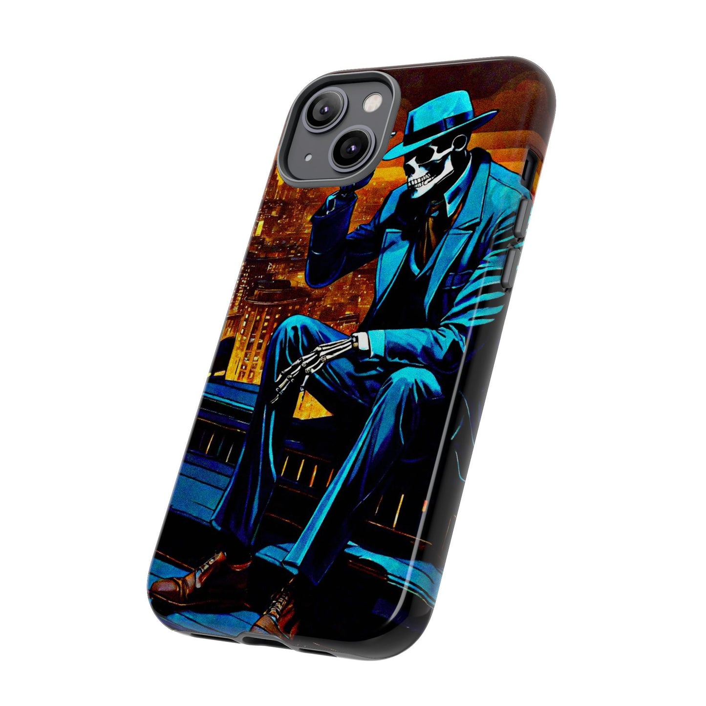 "Night On the Ton" Urban Skeleton Tough Case Stylish Phone Protection for Trendsetters