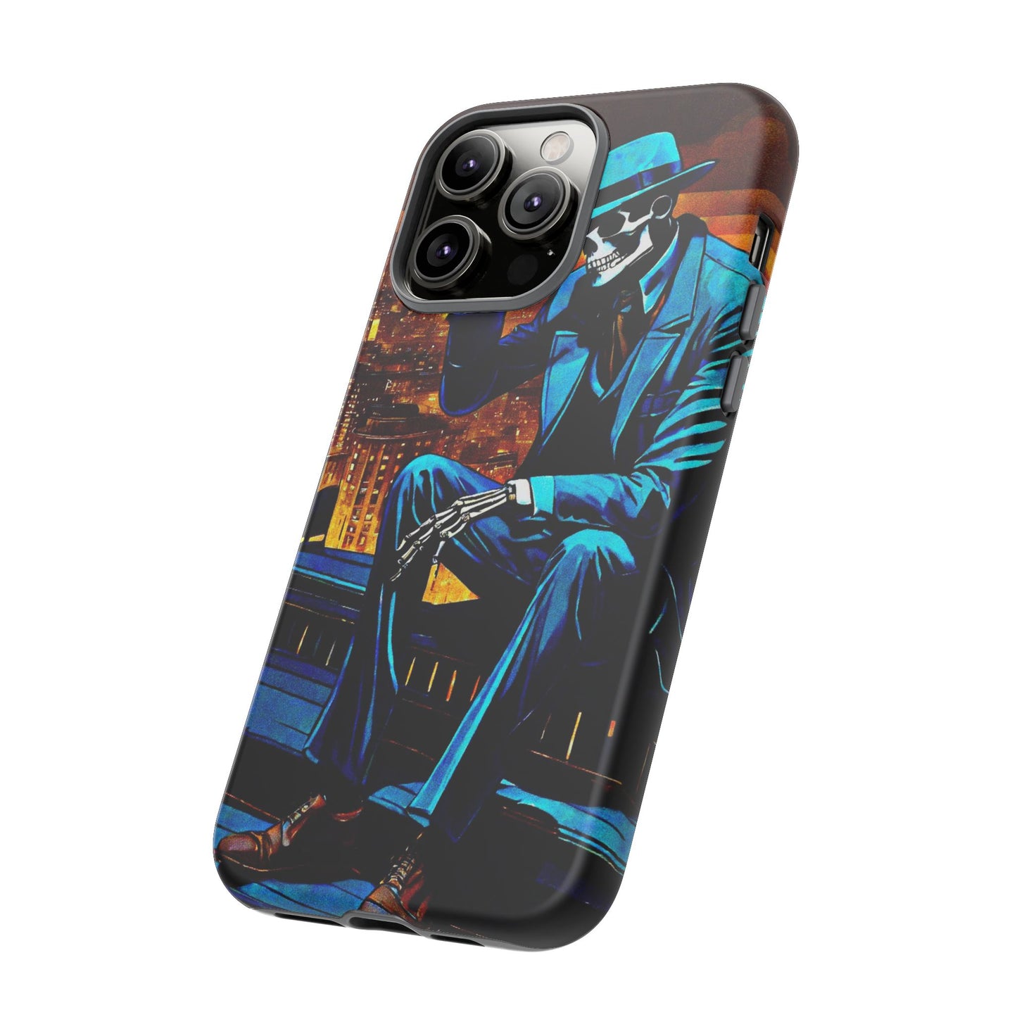 "Night On the Ton" Urban Skeleton Tough Case Stylish Phone Protection for Trendsetters