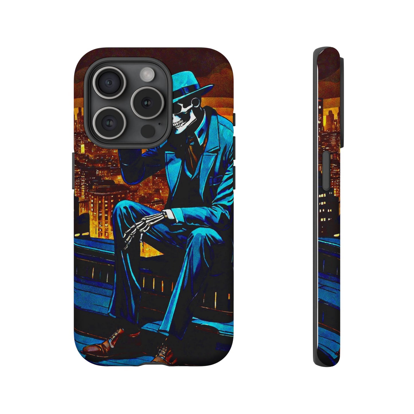 "Night On the Ton" Urban Skeleton Tough Case Stylish Phone Protection for Trendsetters