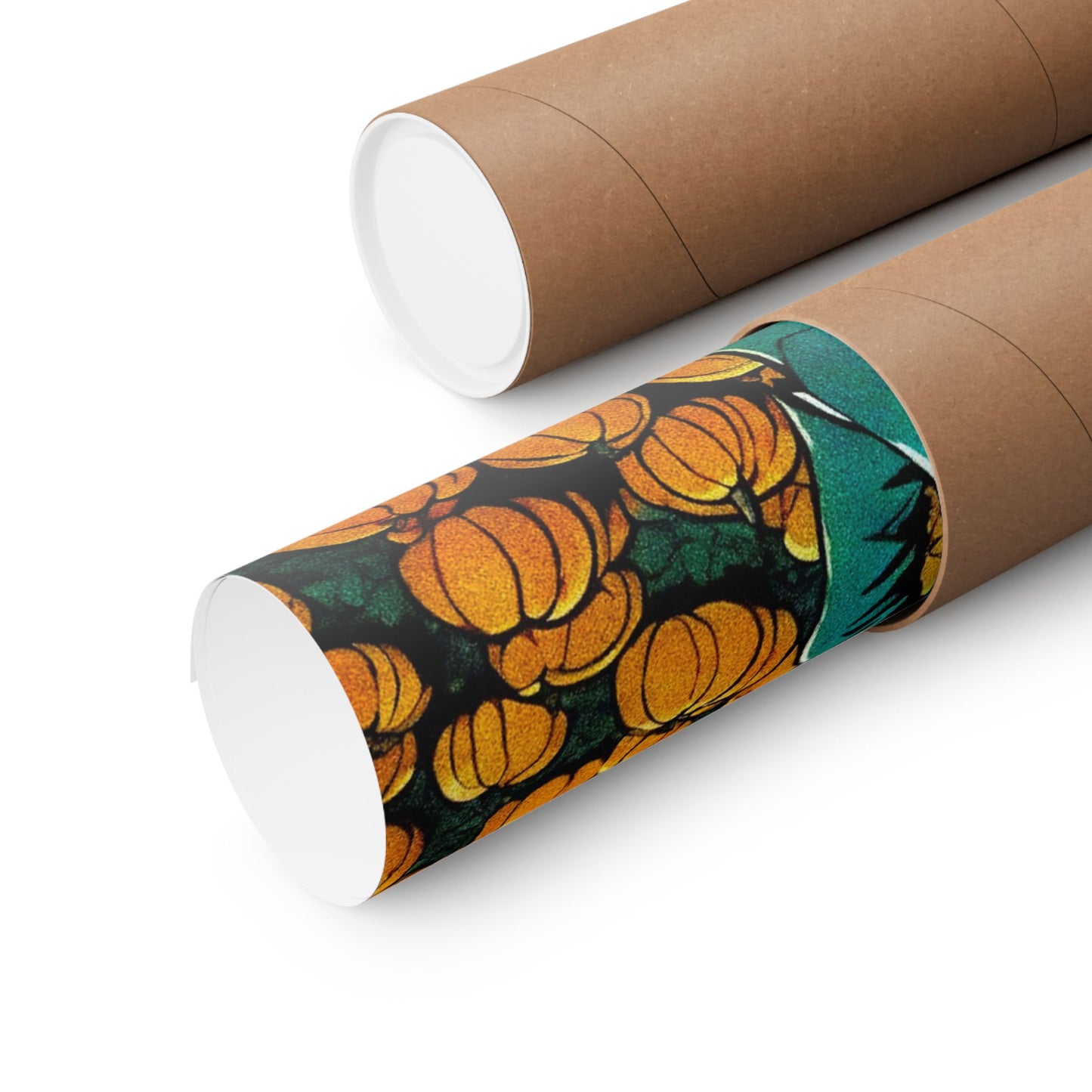 "Tormented Stroll through the pumpkin patch" Matte Vertical Posters