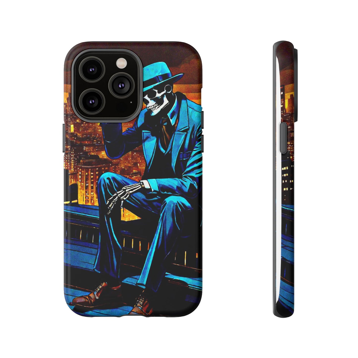 "Night On the Ton" Urban Skeleton Tough Case Stylish Phone Protection for Trendsetters