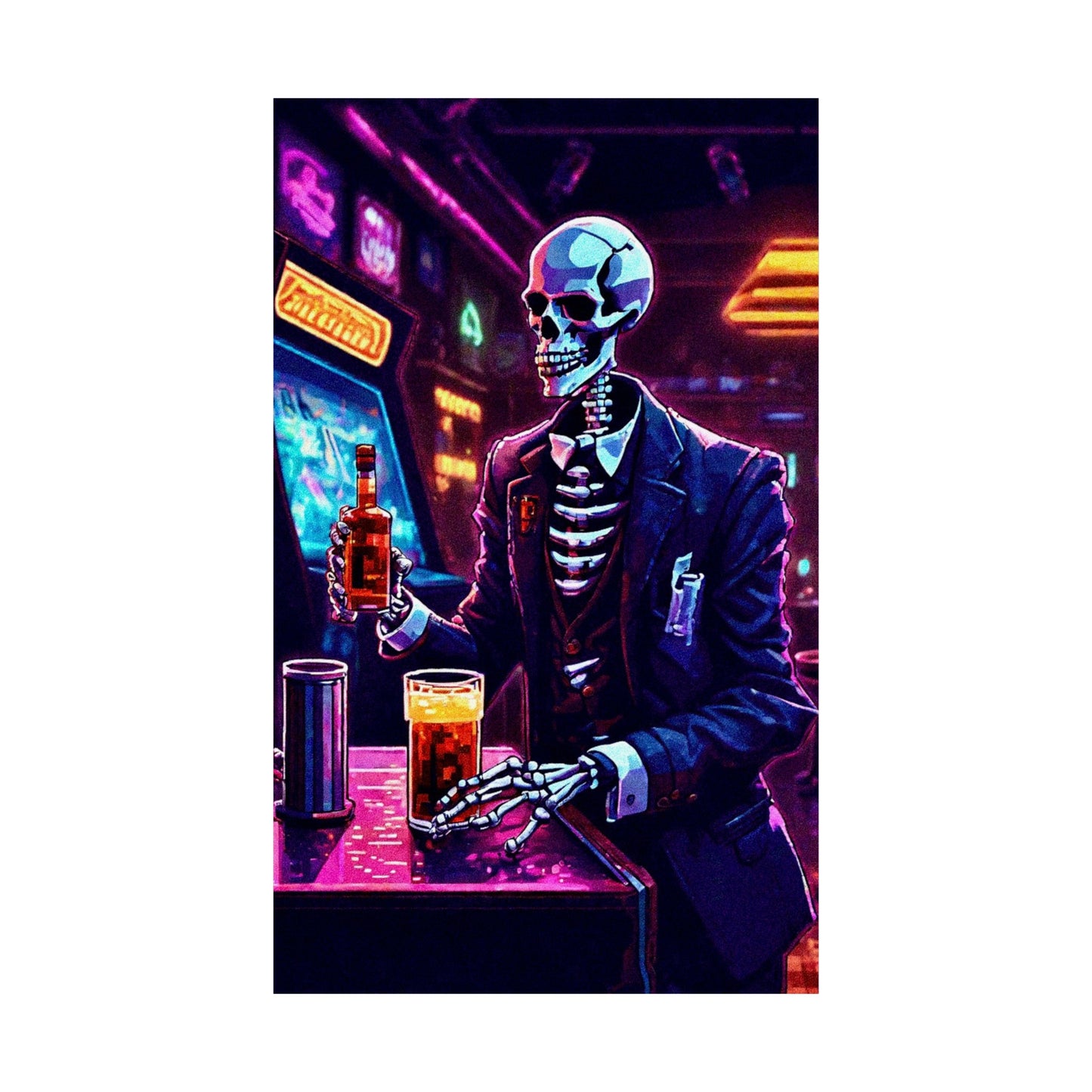 Booze, Bonez, and arcades Posters