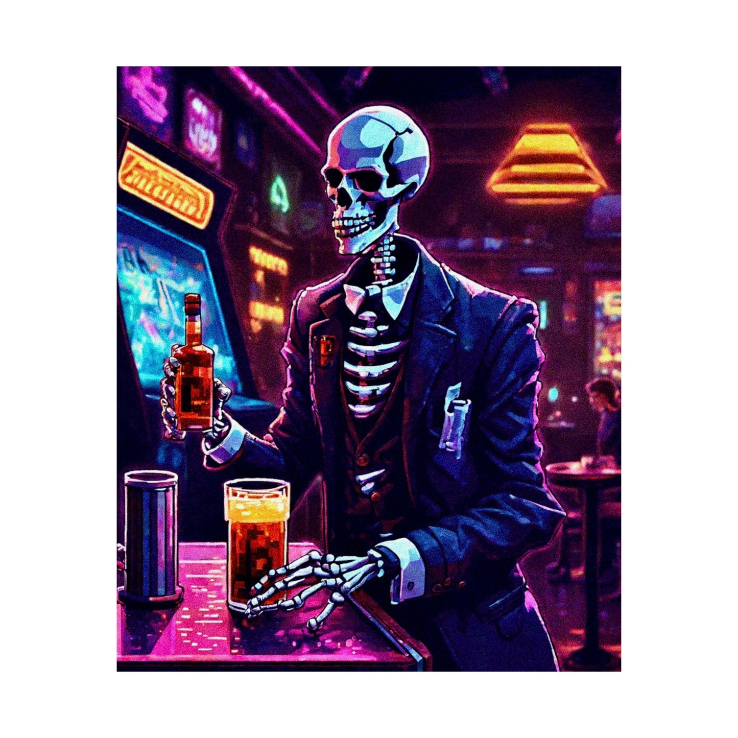 Booze, Bonez, and arcades Posters