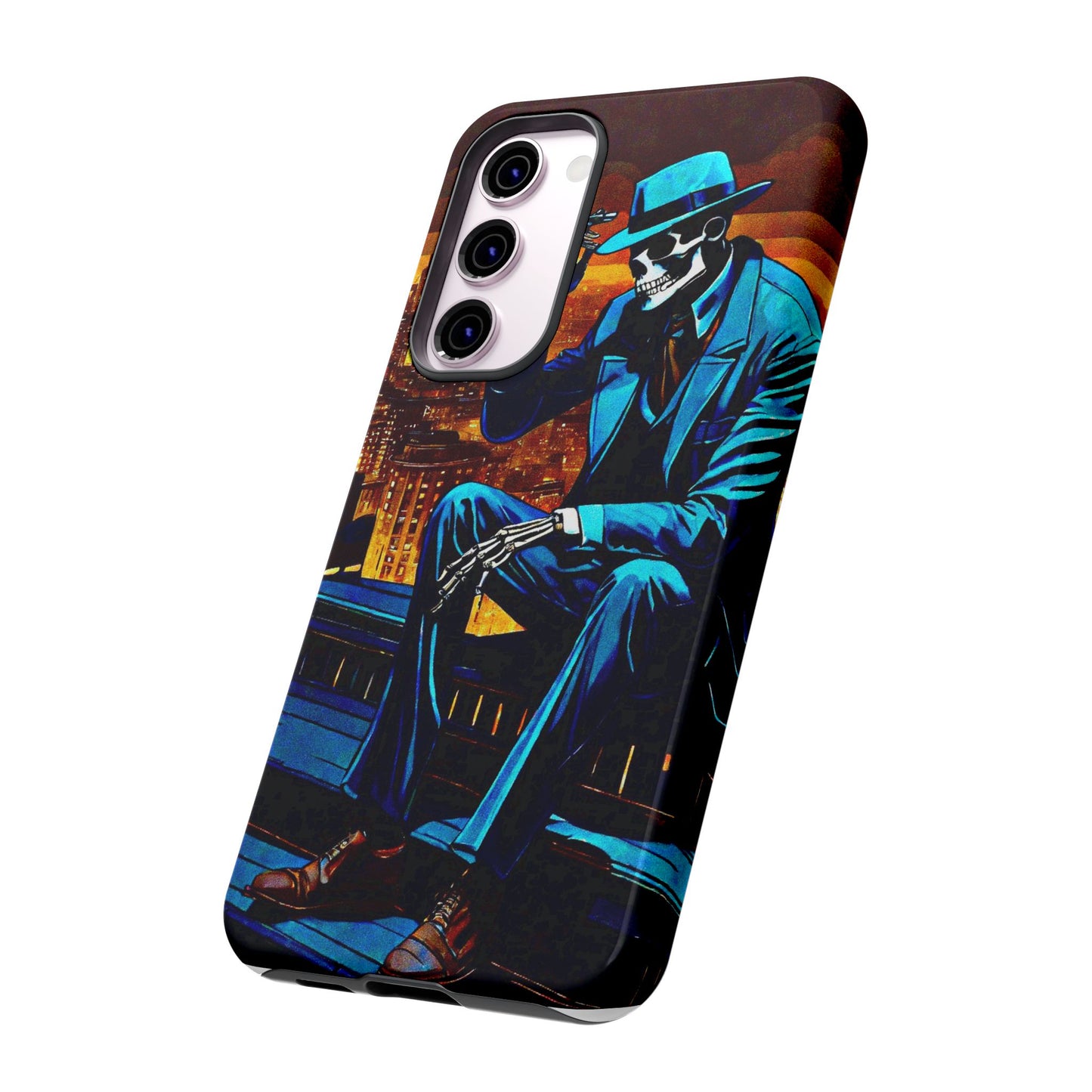 "Night On the Ton" Urban Skeleton Tough Case Stylish Phone Protection for Trendsetters