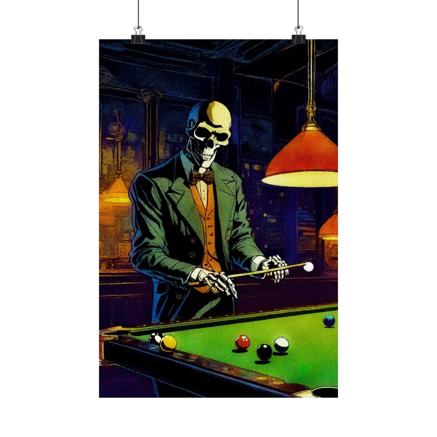 "Mr.Bonez's Jazz Bar (pool)" Matte Vertical Posters